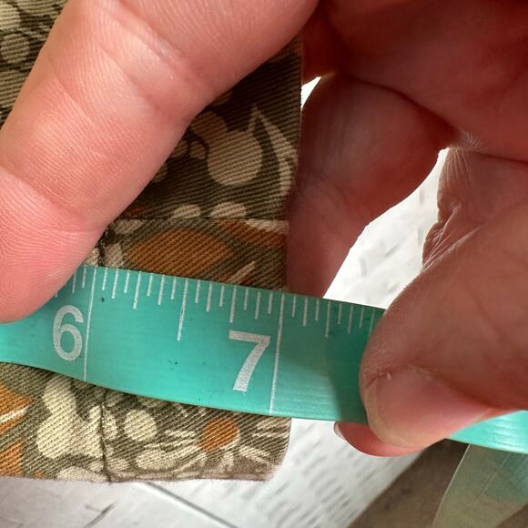 Lands End shorts floral stretchy band pull on pockets bohemian hippy plus size - Picture 11 of 13